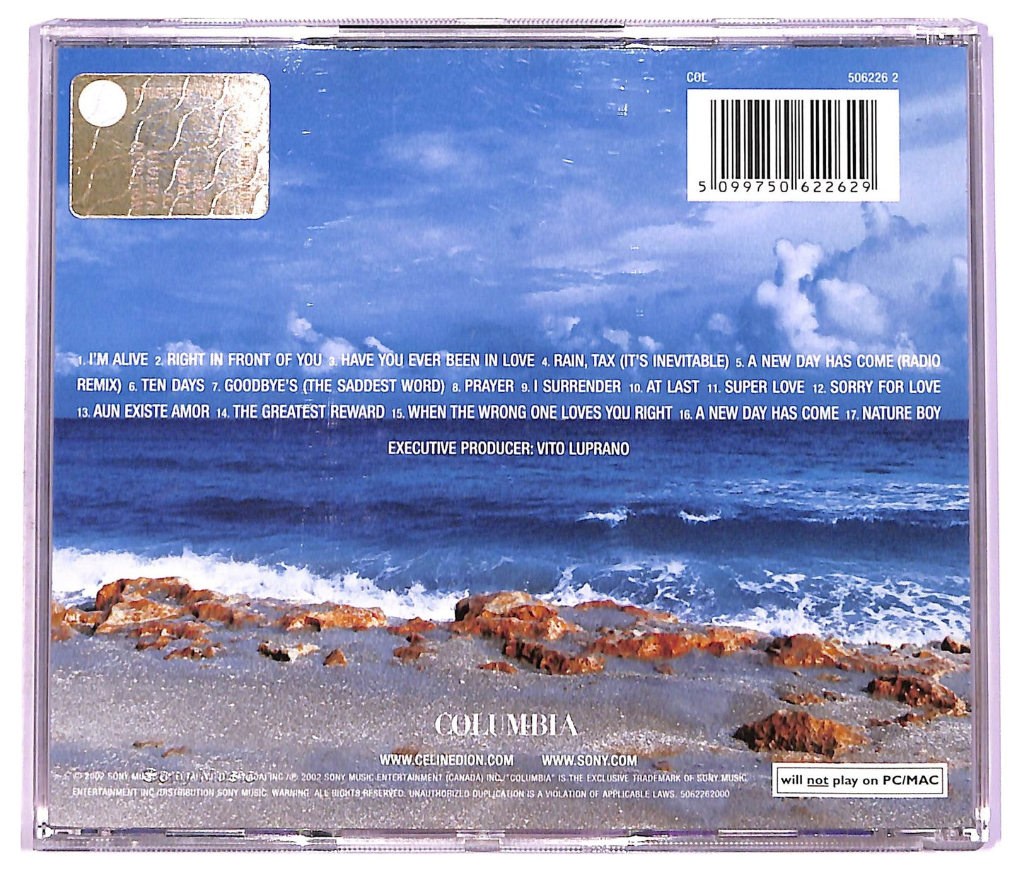 EBOND Celine Dion - A New Day Has Come ALBUM JEWEL CASE CD CD066458
