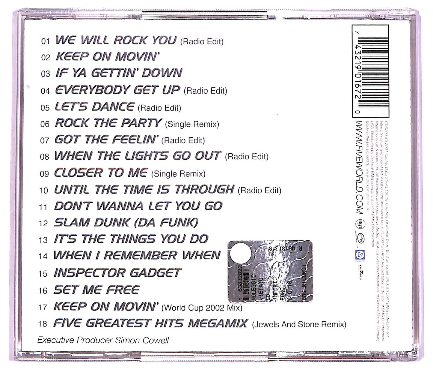 EBOND Five - Greatest Hits COMPILATION JEWEL CASE CD CD066462