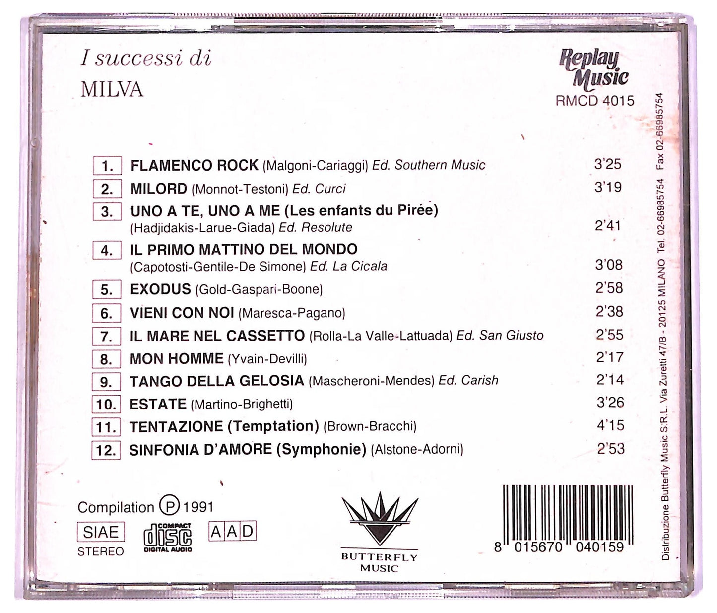EBOND Milva - I Successi Di Milva COMPILATION JEWEL CASE CD CD066510