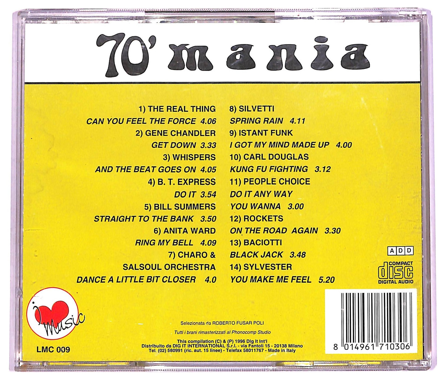 EBOND Various - 70' Mania COMPILATION JEWEL CASE CD CD066519