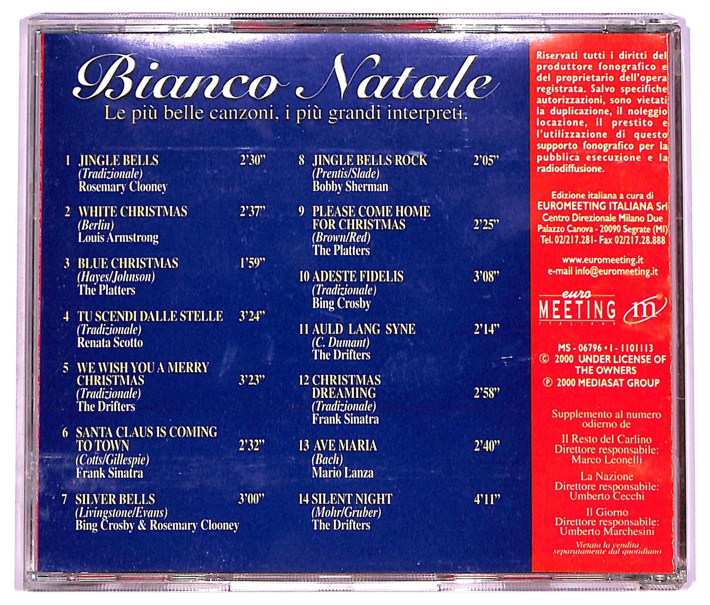 EBOND Various - Bianco Natale COMPILATION EDITORIALE JEWEL CASE CD CD066522