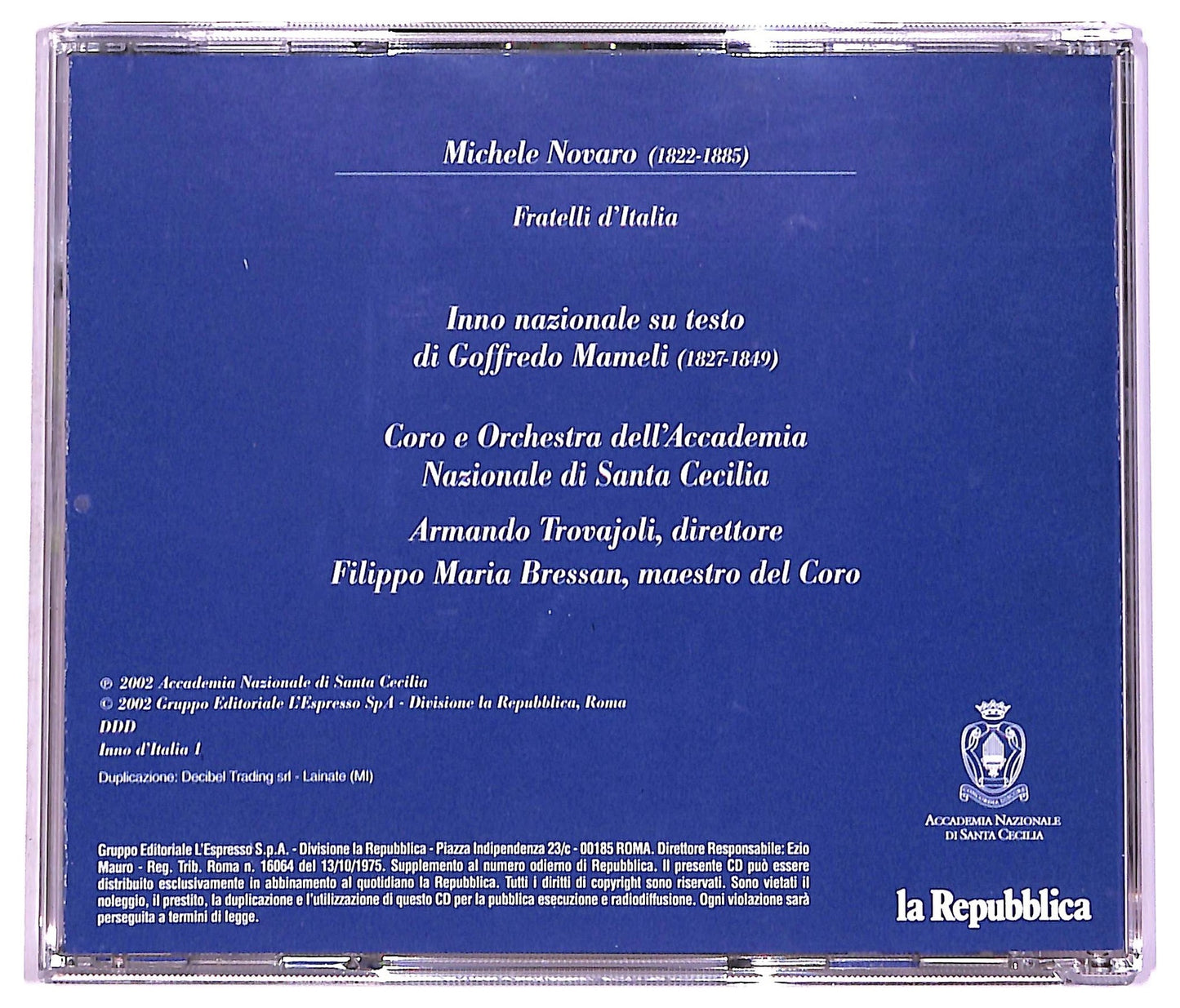 EBOND Various - L'Inno Di Mameli - Fratelli D'Italia COMPILATION EDITORIALE JEWEL CASE CD CD066532