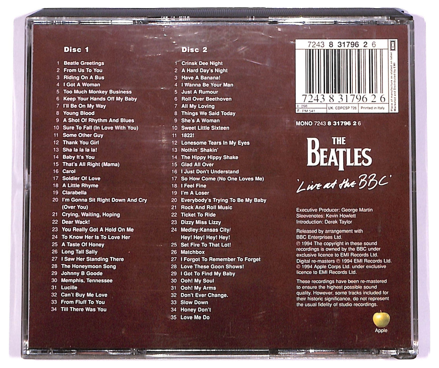 EBOND The Beatles - Live At The BBC ALBUM BOX CD CD066539
