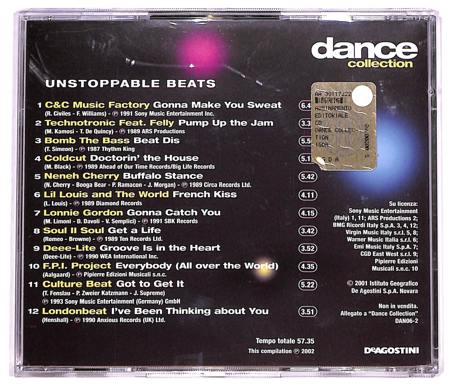 EBOND Various - Dance Collection - Unstoppable Beats COMPILATION EDITORIALE JEWEL CASE CD CD066561
