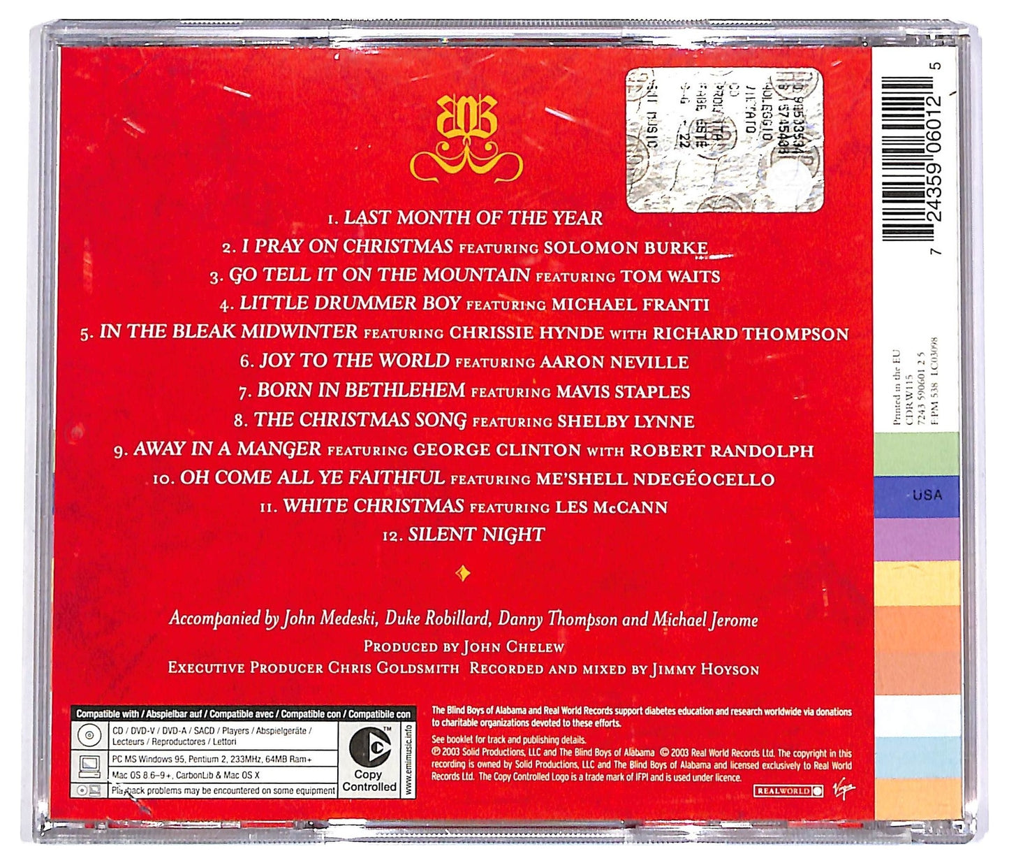 EBOND The Blind Boys Of Alabama - Go Tell It On The Mountain ALBUM JEWEL CASE CD CD066631