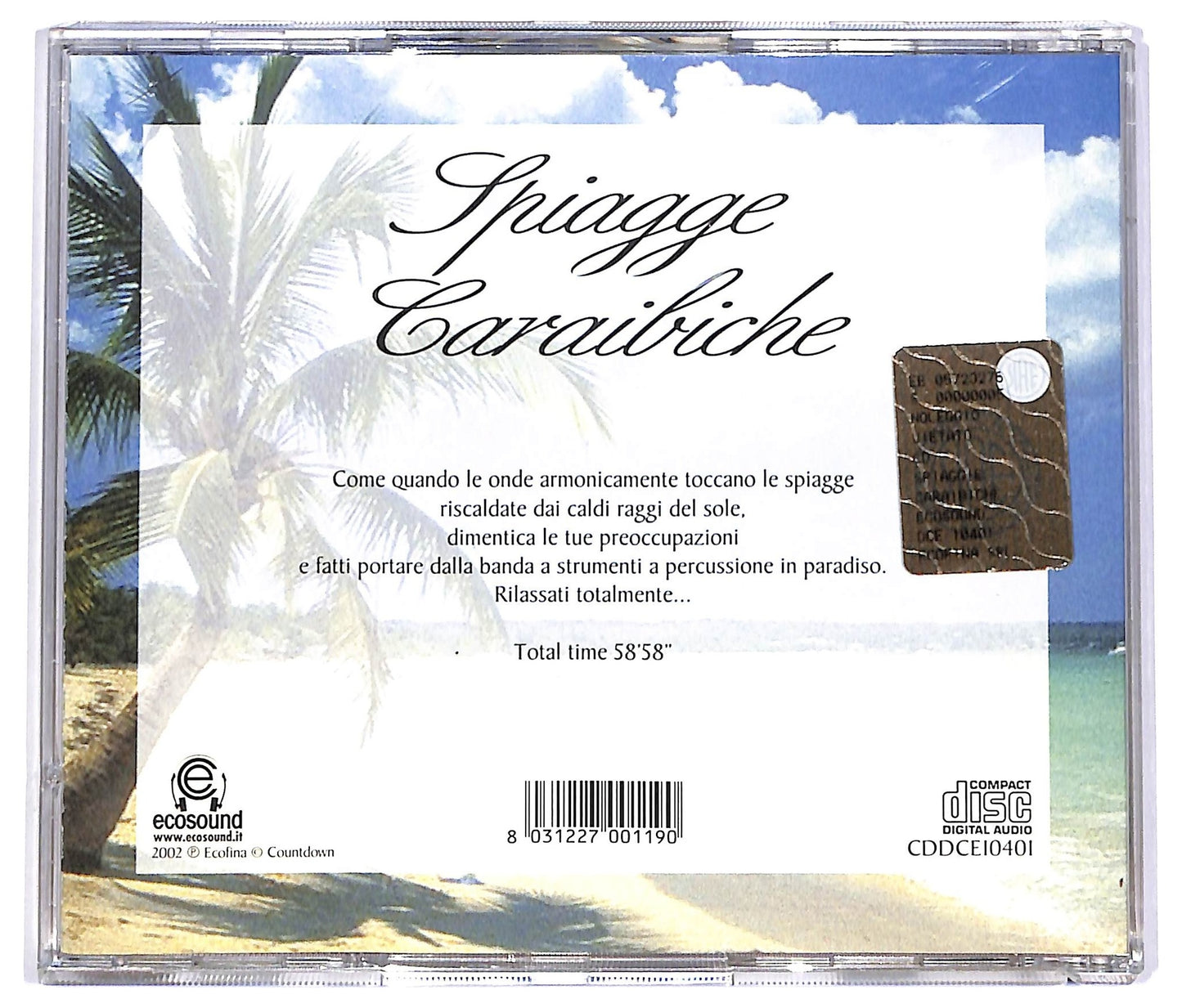 EBOND Various - Spiagge Caraibiche COMPILATION JEWEL CASE CD CD066641