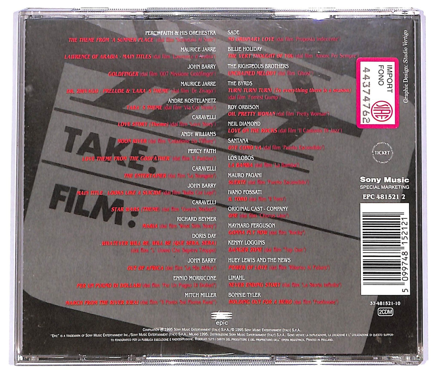 EBOND Various ? - 100 Anni Di Cinema COMPILATION JEWEL CASE CD CD066714