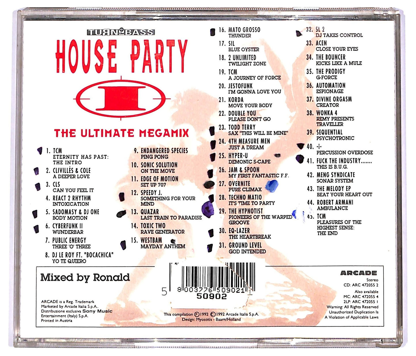 EBOND Various - House Party I - The Ultimate Megamix COMPILATION JEWEL CASE CD CD066720