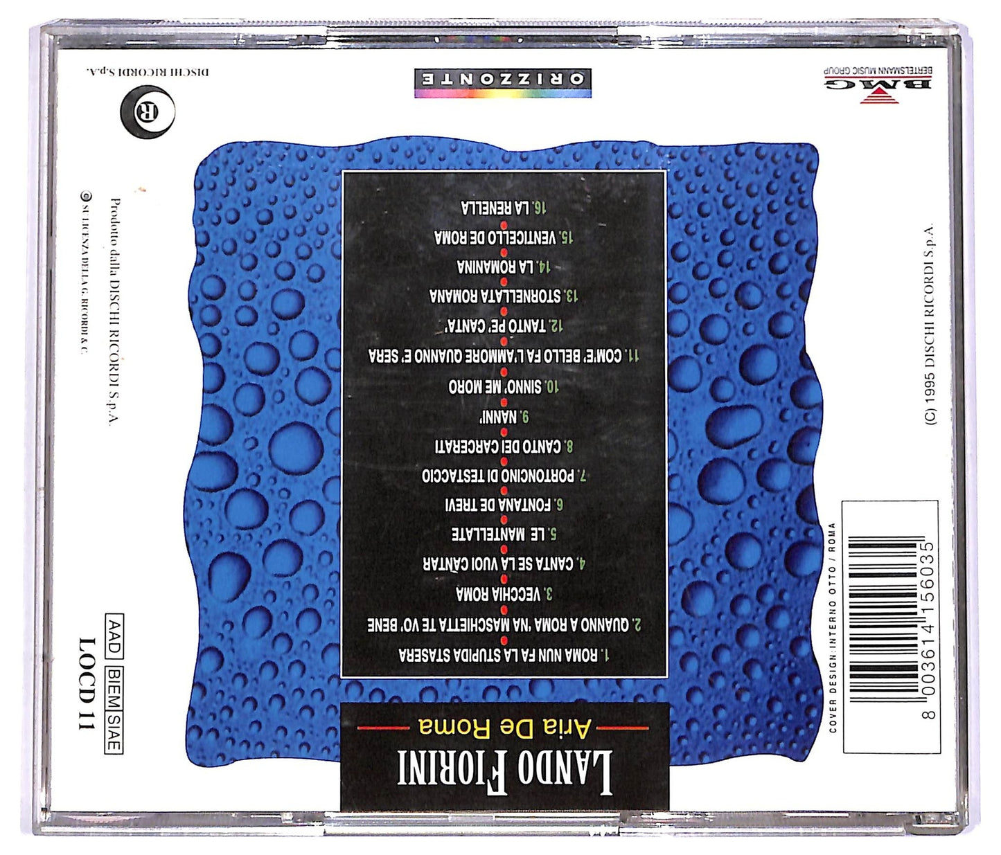 EBOND Lando Fiorini - Aria De Roma COMPILATION JEWEL CASE CD CD066735