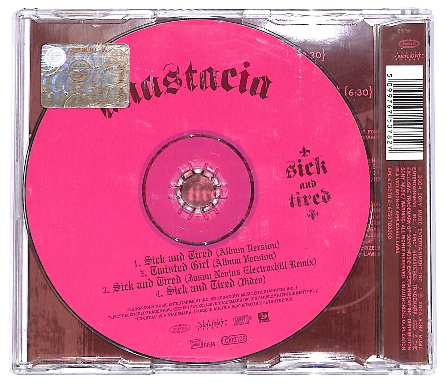EBOND Anastacia - Sick And Tired COMPILATION JEWEL CASE CD CD066746