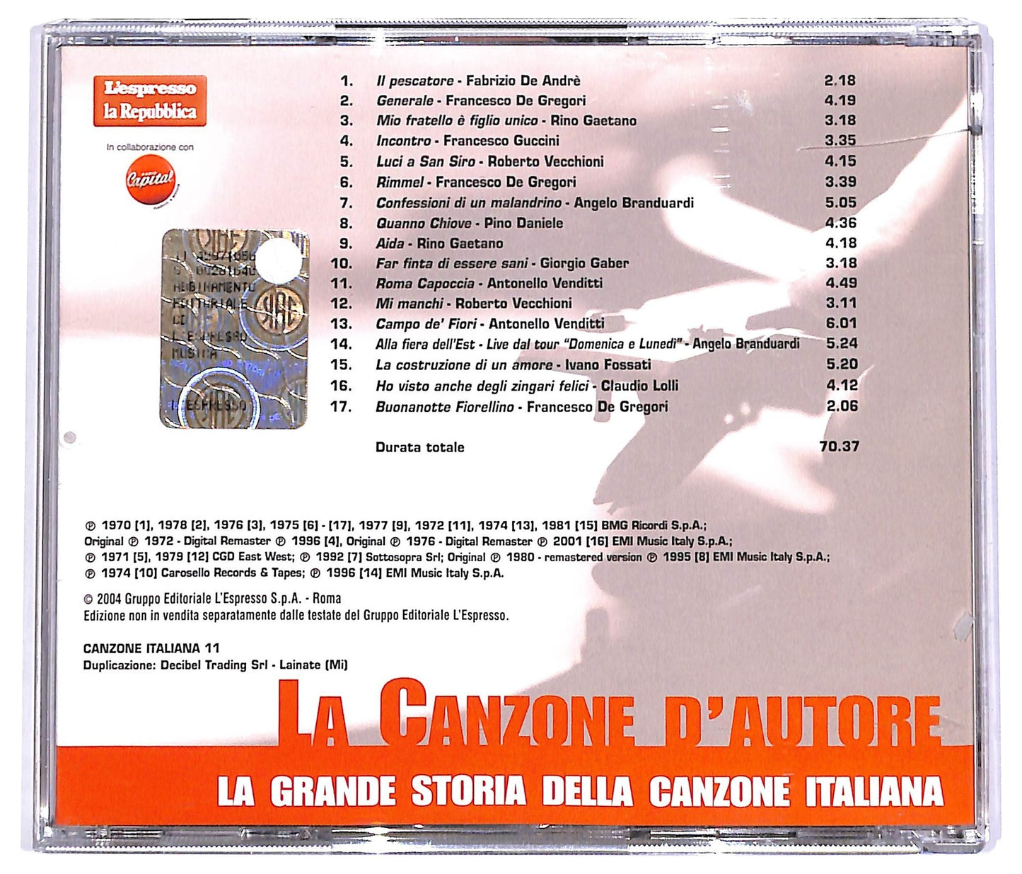 EBOND Various - La Canzone D'Autore CD CD066843