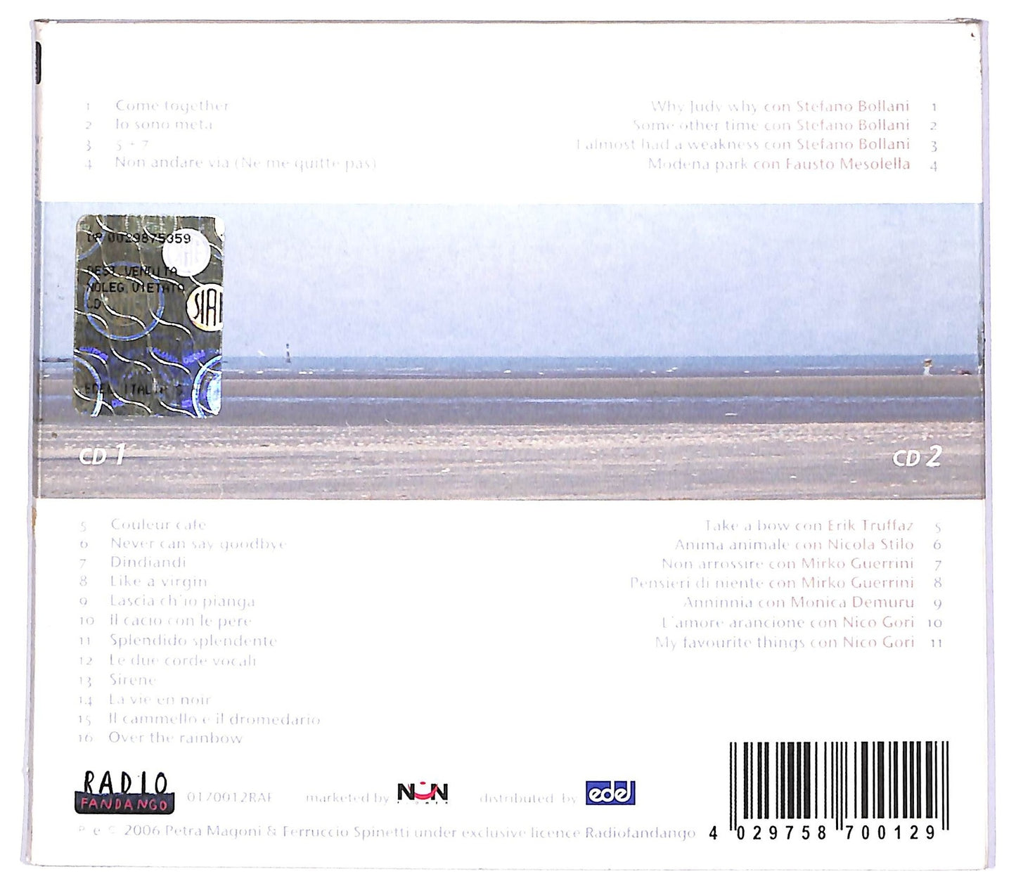 EBOND Musica Nuda Petra Magoni & Ferruccio Spinetti - Musica Nuda 2 CD CD066850