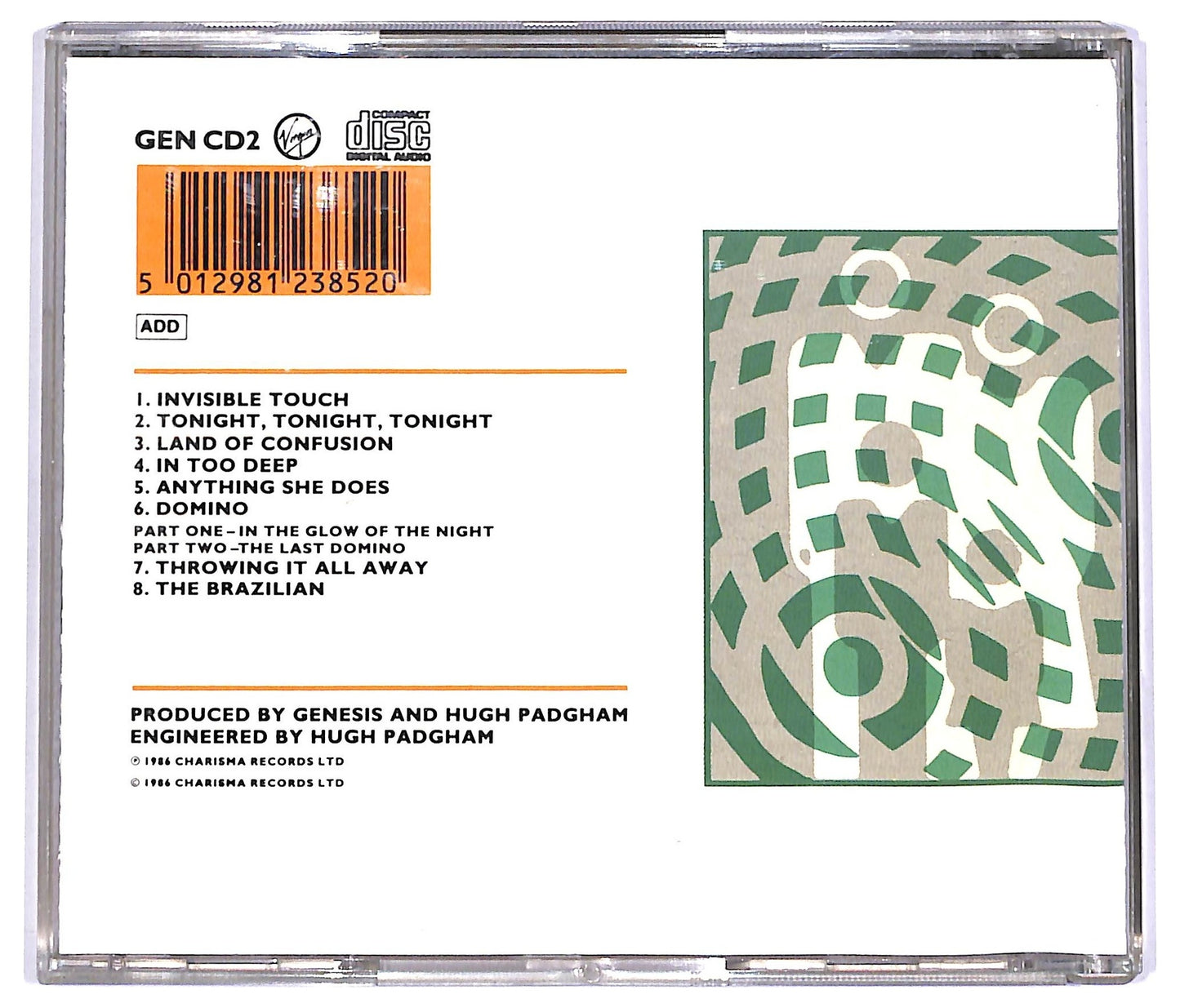 EBOND Genesis - Invisible Touch CD CD066852