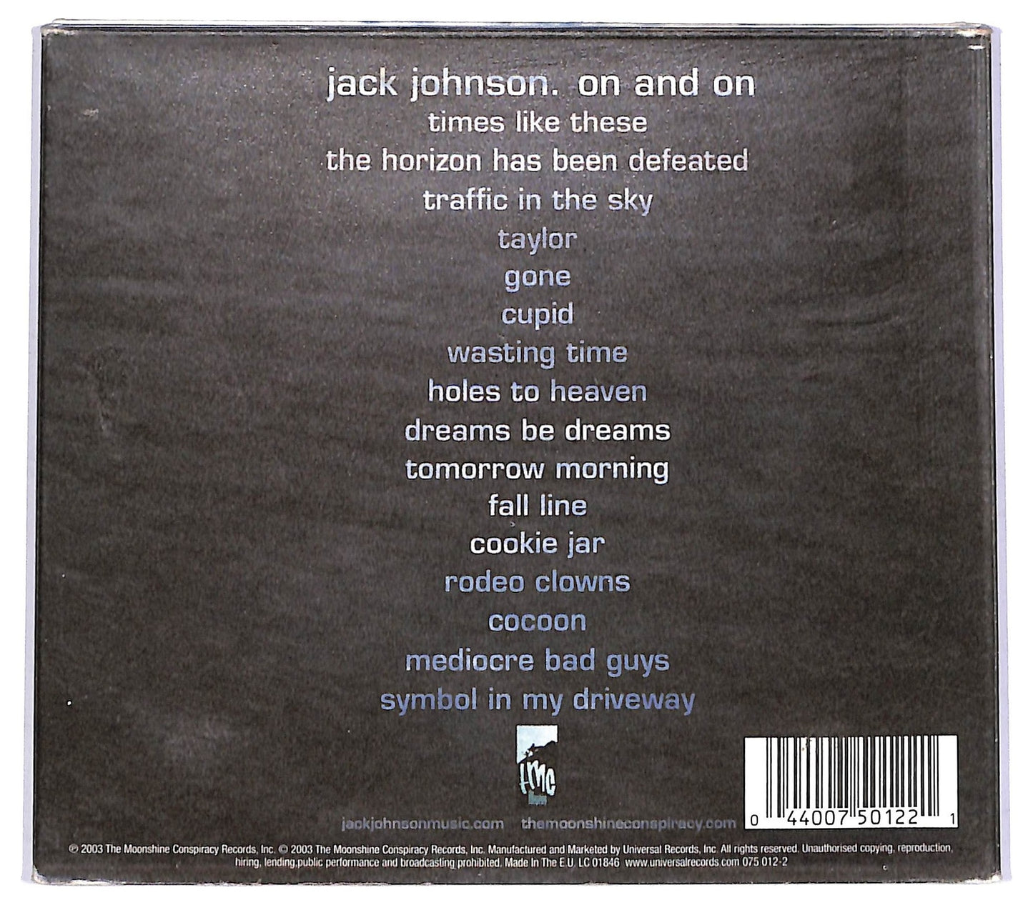 EBOND Jack Johnson - On And On CD CD066855