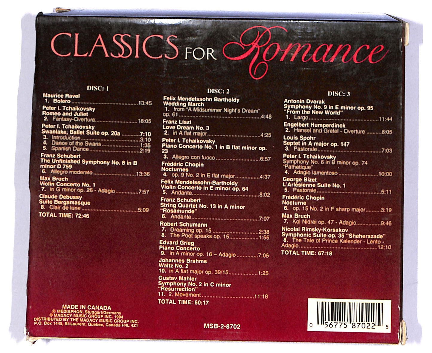 EBOND Various - Classics For Romance CD CD066862