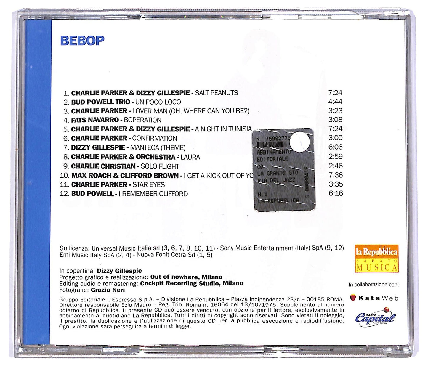 EBOND Various - Bebop CD CD066936