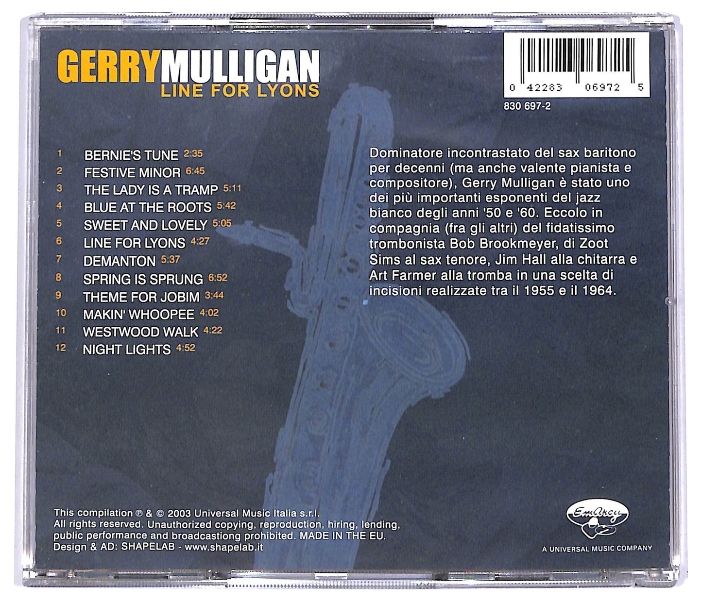 EBOND Gerry Mulligan - Line Mulligan CD CD066937