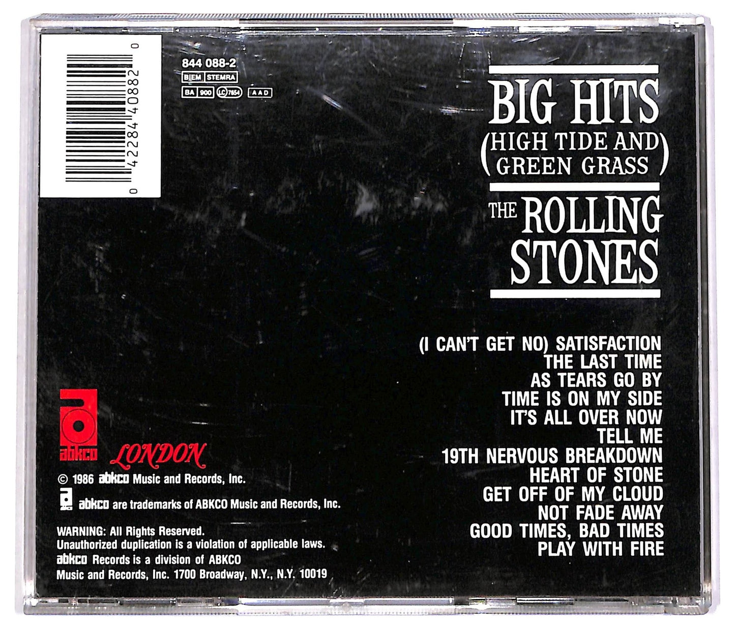 EBOND The Rolling Stones - Big Hits (High Tide And Green Grass) CD CD067004