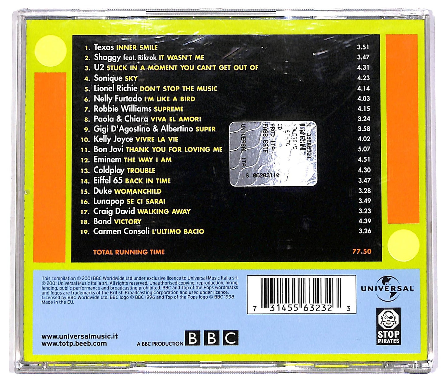 EBOND Various - Top Of The Pops 2001 Volume One CD CD067025
