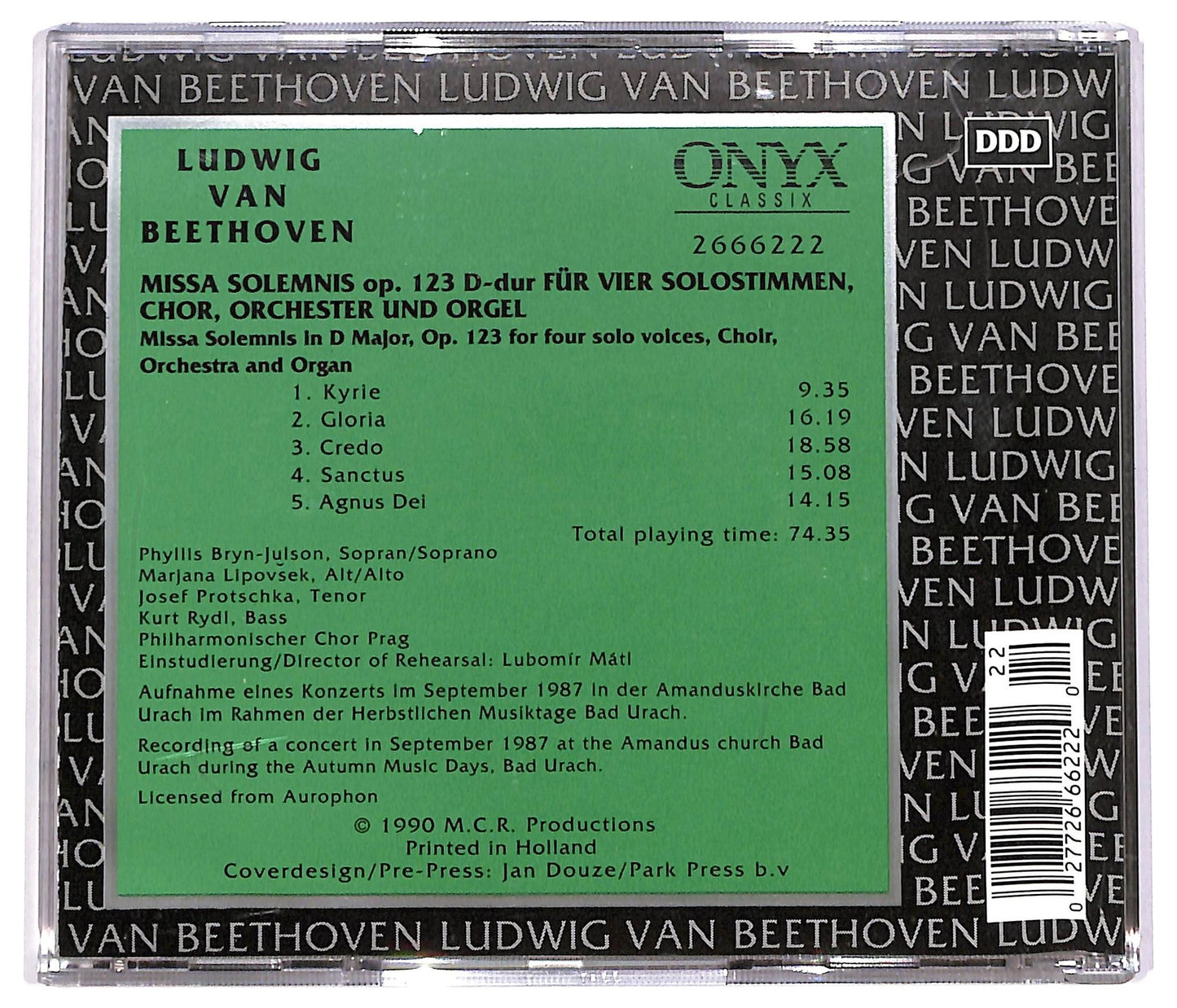 EBOND Ludwig van Beethoven -4 Onyx Classix CD CD067048