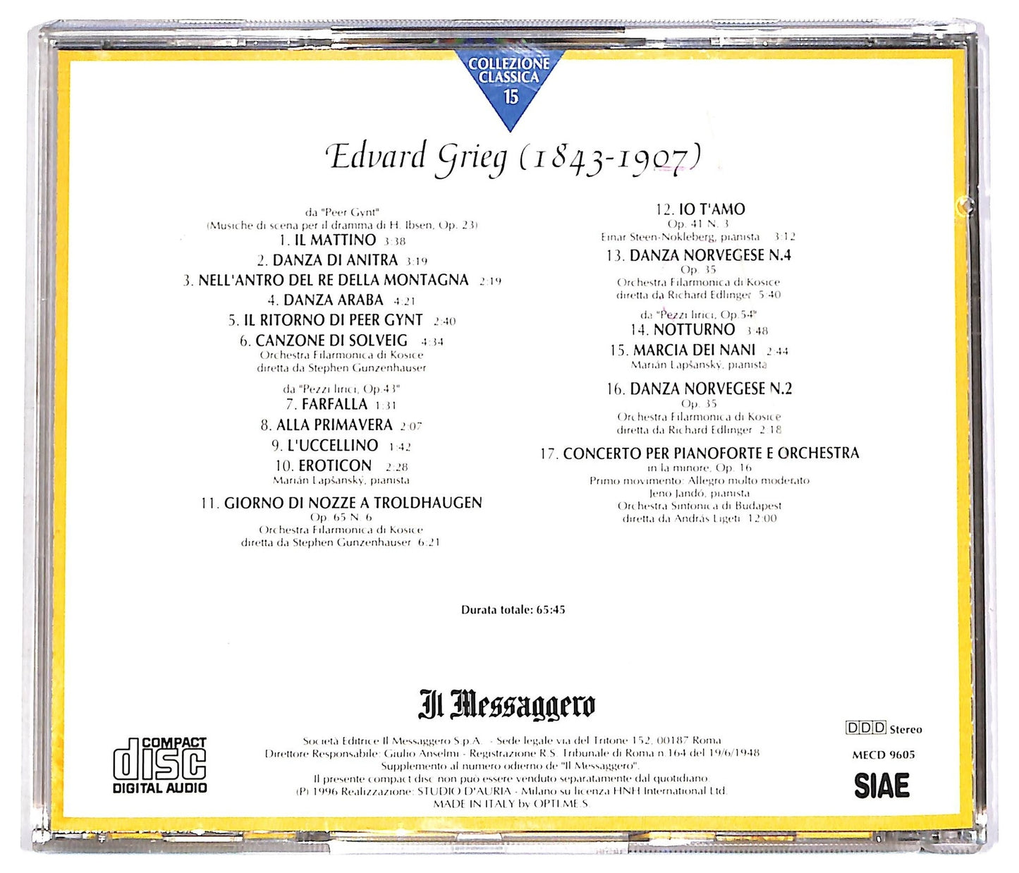 EBOND Various - Grieg CD CD067056