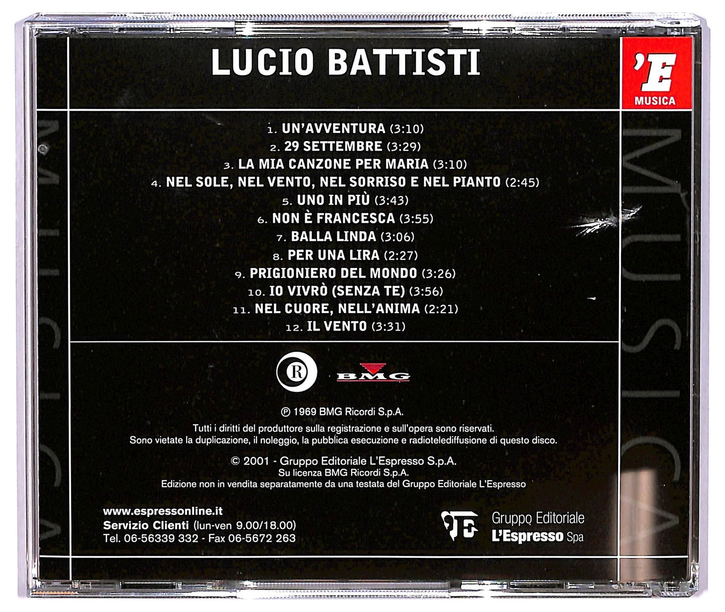 EBOND Lucio Battisti - Lucio Battisti ALBUM EDITORIALE JEWEL CASE CD CD067106