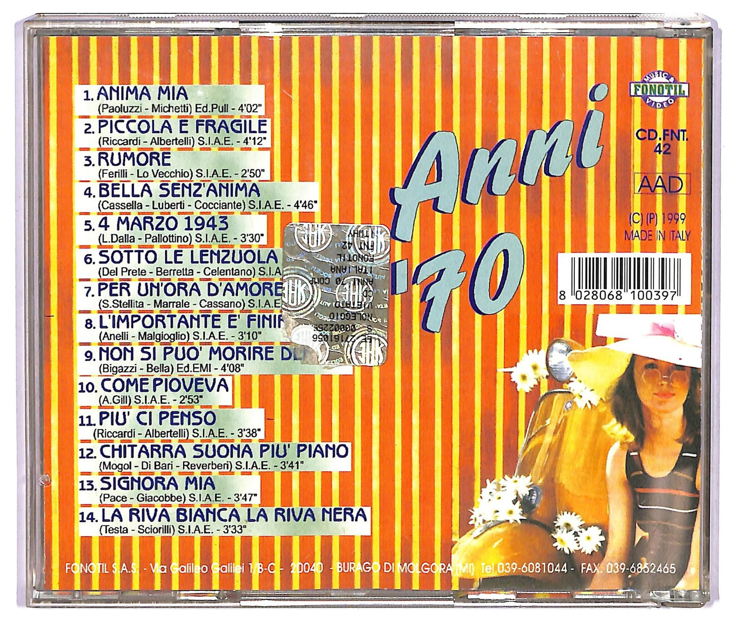 EBOND Various - anni '70 CD CD067107