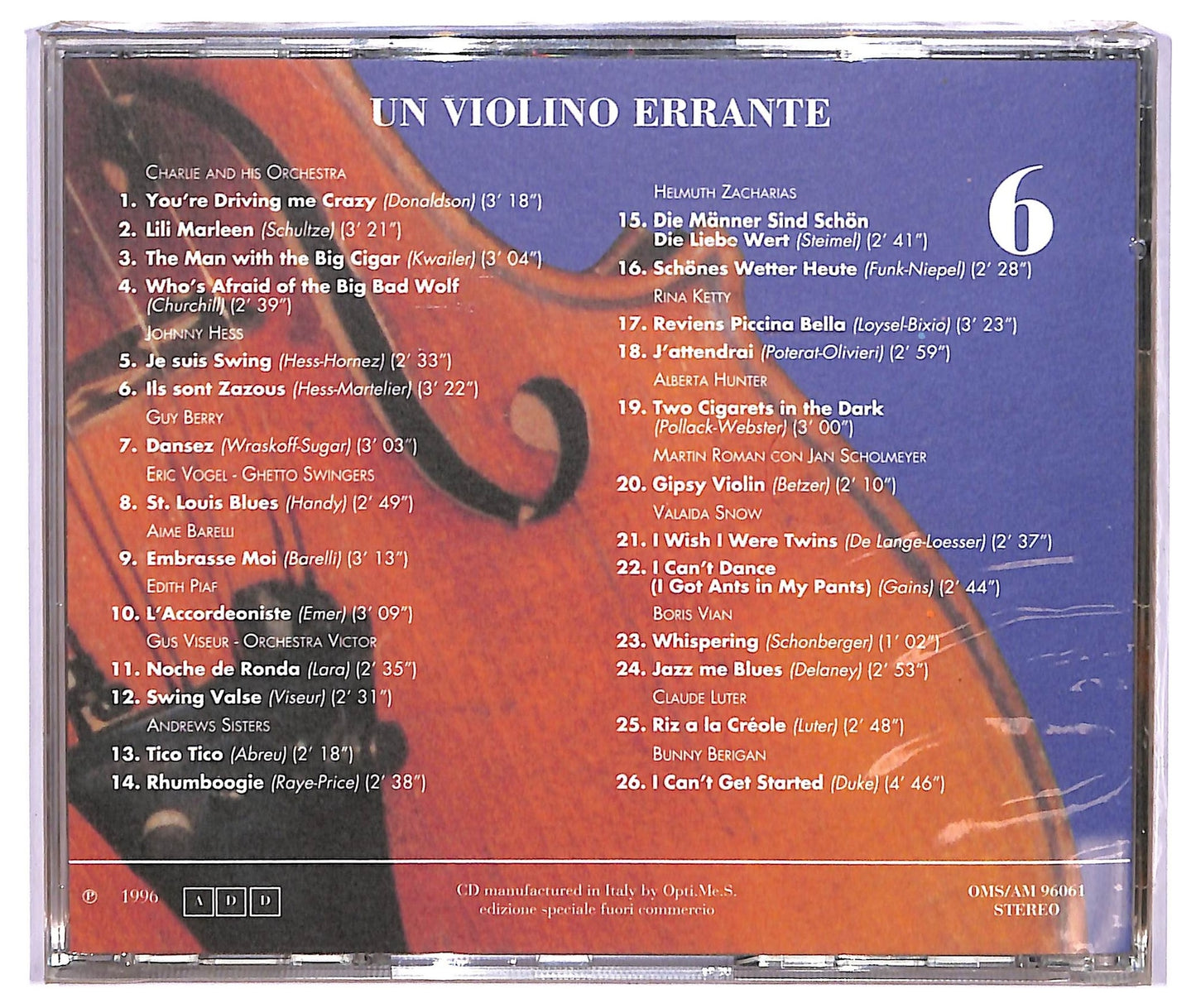 EBOND Various - Un violino errante vol.6 CD CD067152