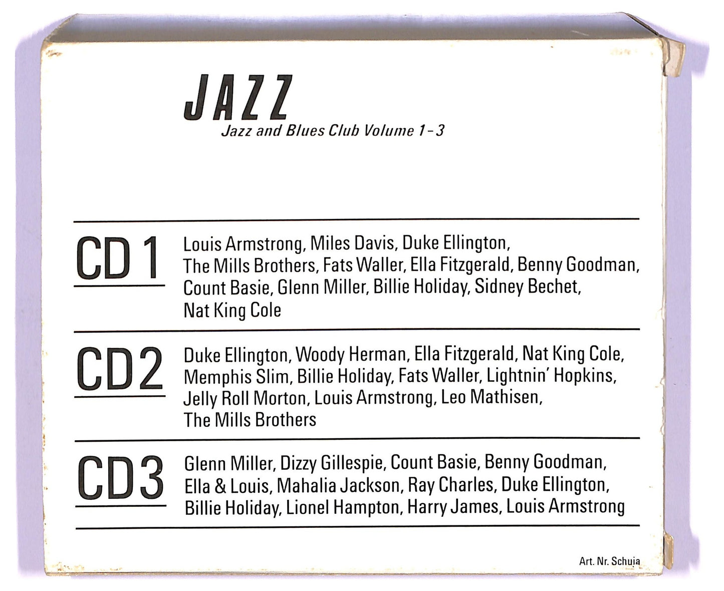 EBOND Various - Jazz jazz and Blues Clube volume 1-3 CD CD067301
