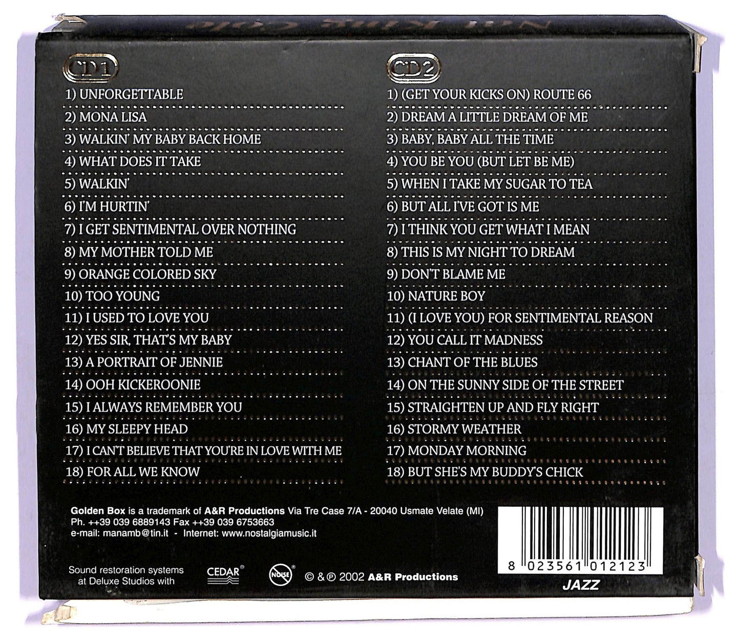 EBOND Nat King Cole - Only Original Hits ( 2 cd) COMPILATION BOX CD067302