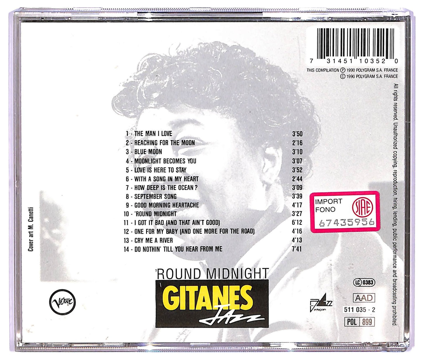 EBOND Ella Fitzgerald - 'Round Midnight COMPILATION JEWEL CASE CD CD067328