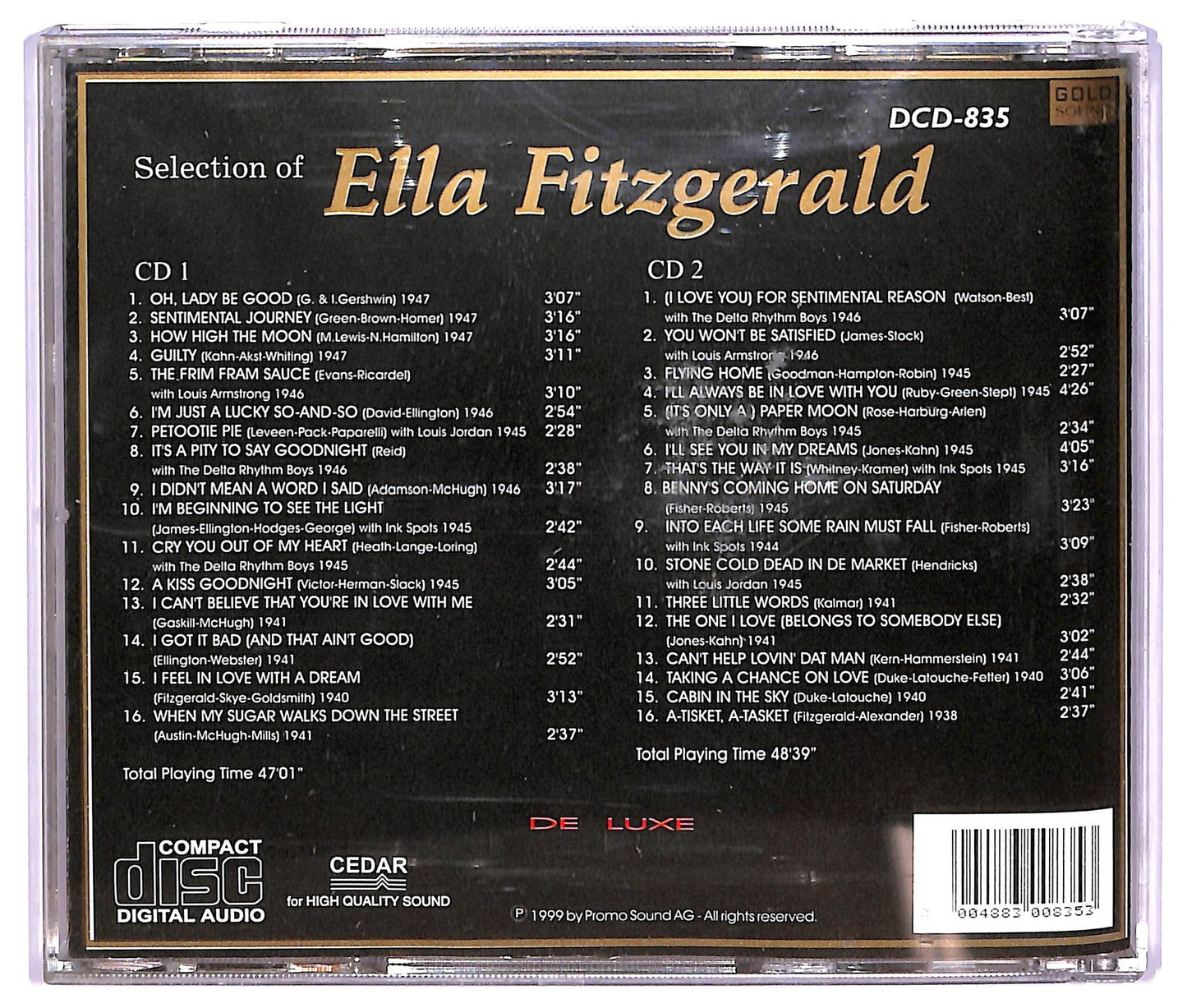 EBOND Ella Fitzgerald - Selection Of Ella Fitzgerald CD CD067329