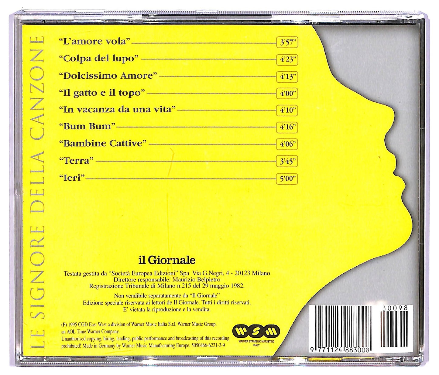 EBOND Irene Grandi - Irene Grandi - Le Signore Della Canzone Vol.8 RISTAMPA EDITORIALE JEWEL CASE CD CD067335