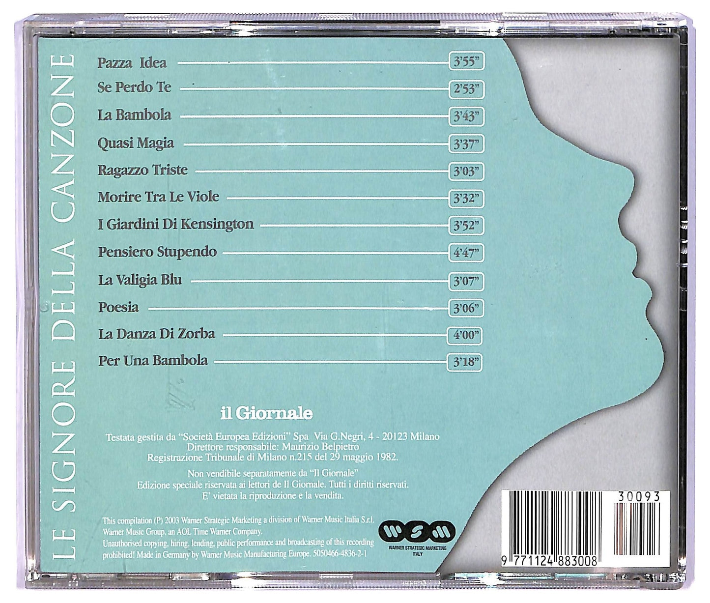 EBOND Le Signore Della Canzone - Patty Pravo COMPILATION EDITORIALE JEWEL CASE CD CD067338