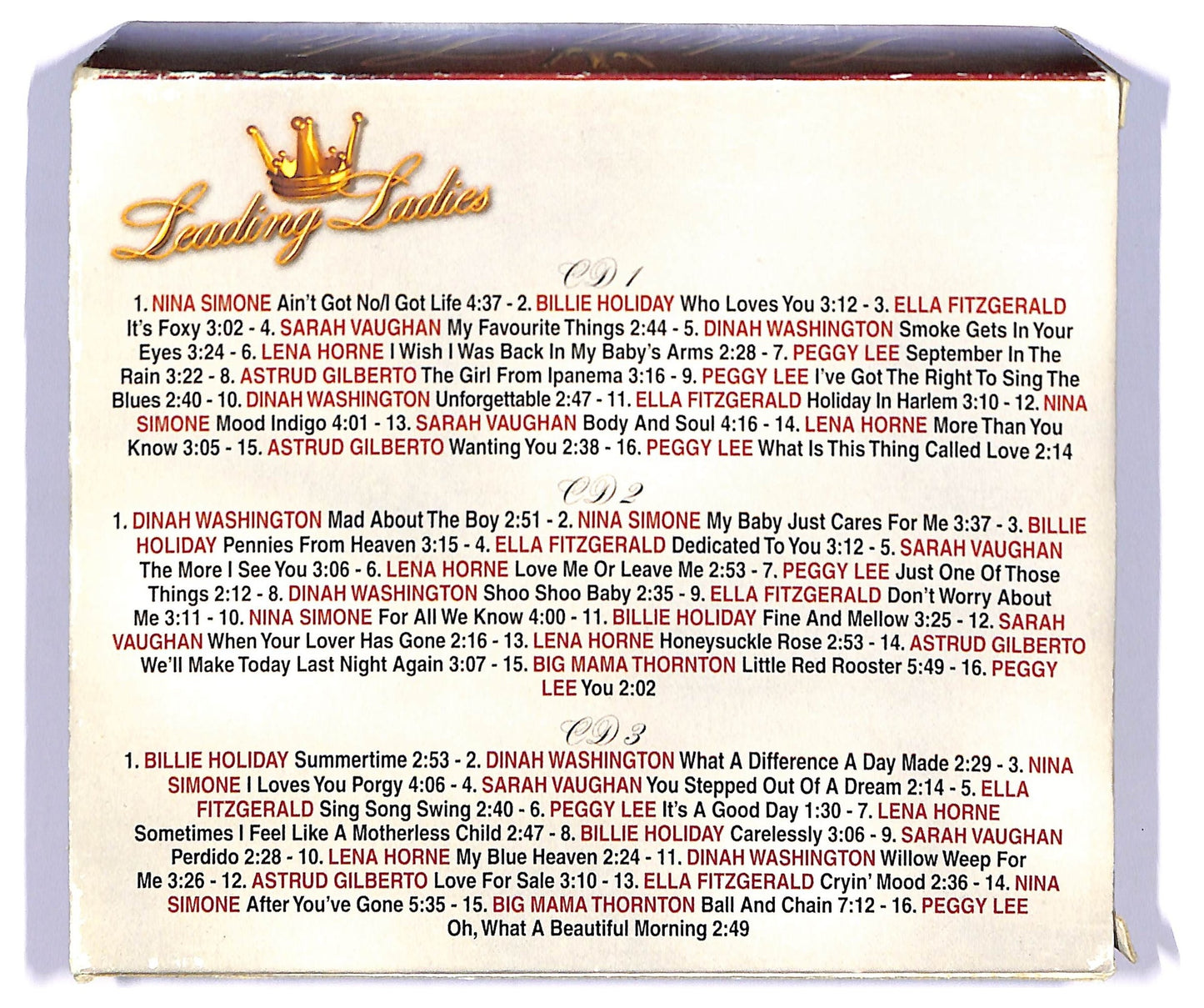 EBOND Various - Leading Ladies ( 3) COMPILATION BOX CD CD067423