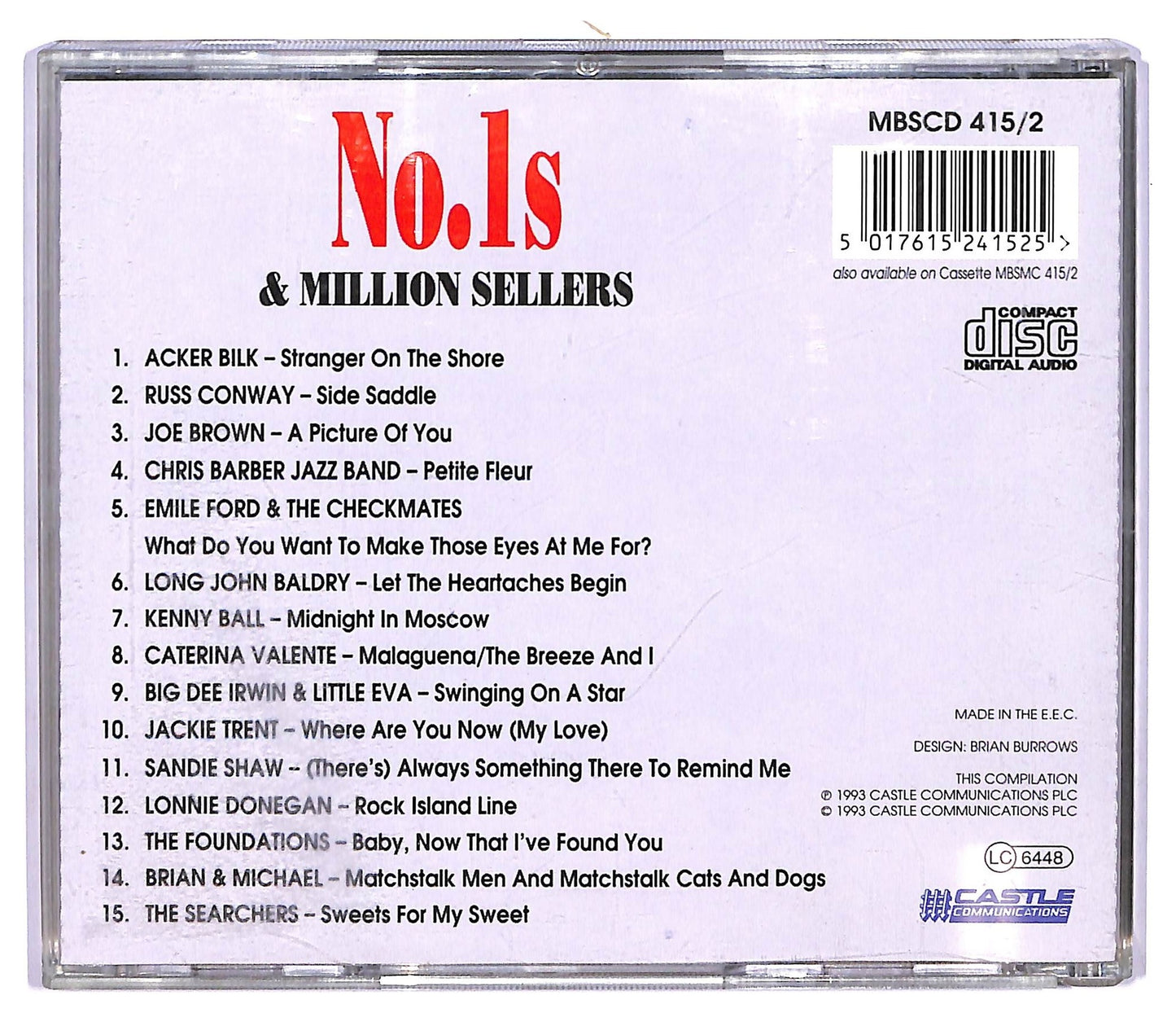 EBOND Various - No.1s & Million Sellers Volume 2 COMPILATION JEWEL CASE CD CD067438