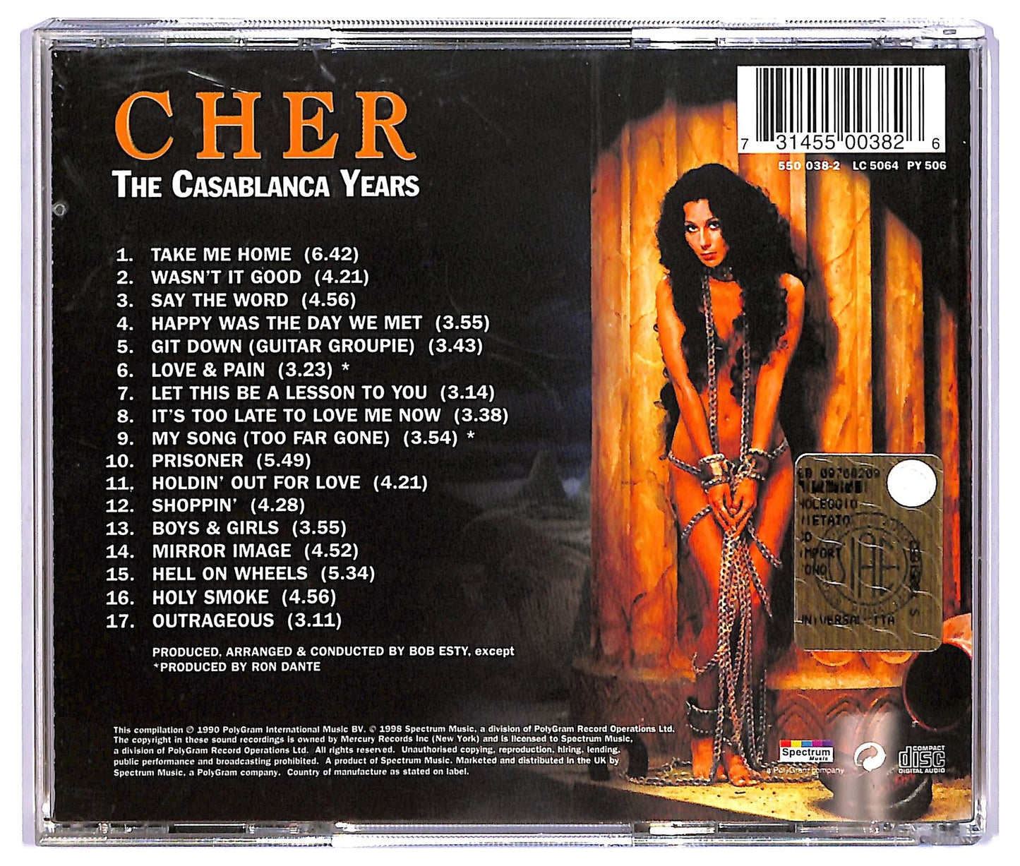 EBOND Cher - The Casablanca Years COMPILATION JEWEL CASE CD CD067505