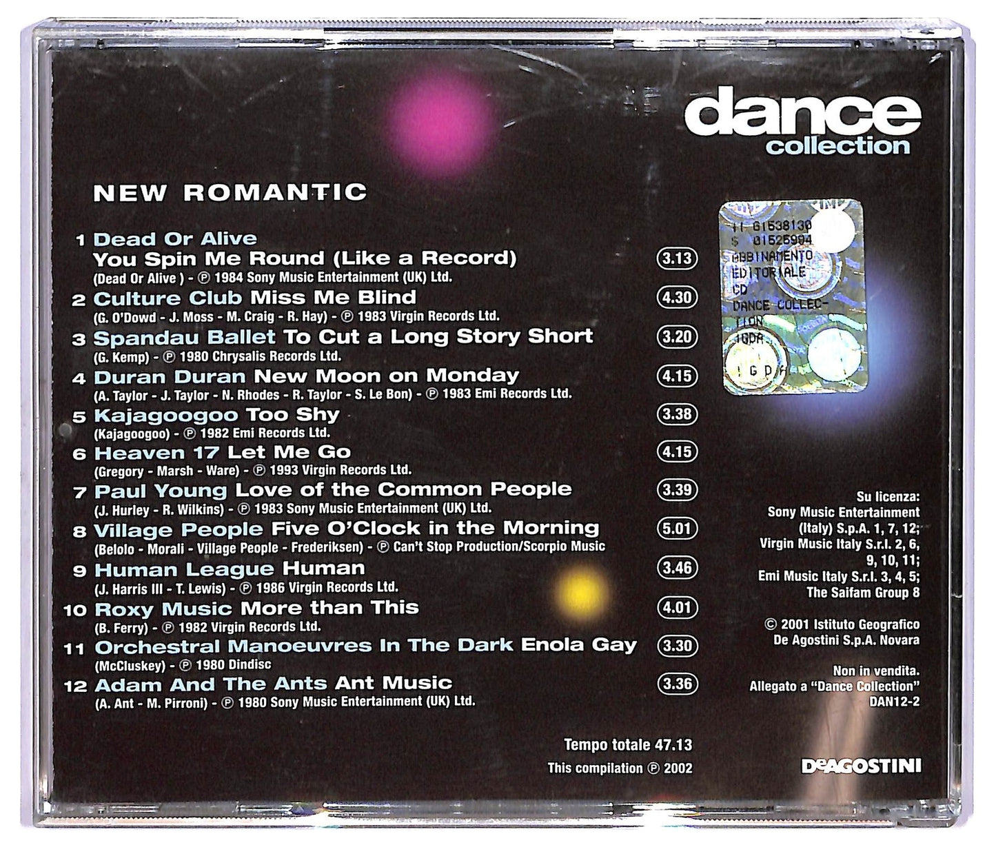 EBOND Various - Dance Collection - New Romantic COMPILATION EDITORIALE JEWEL CASE CD CD067509