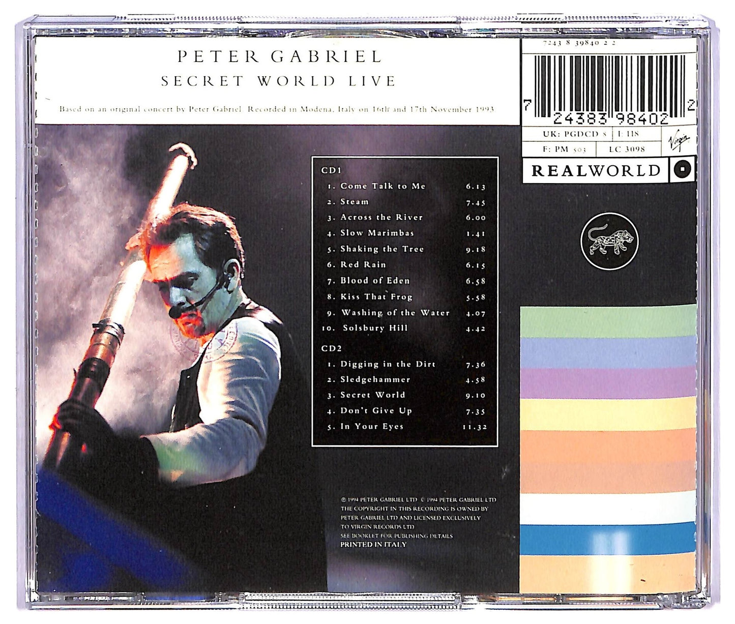 EBOND Peter Gabriel - Secret World Live ( 2 cd) ALBUM JEWEL CASE CD067521