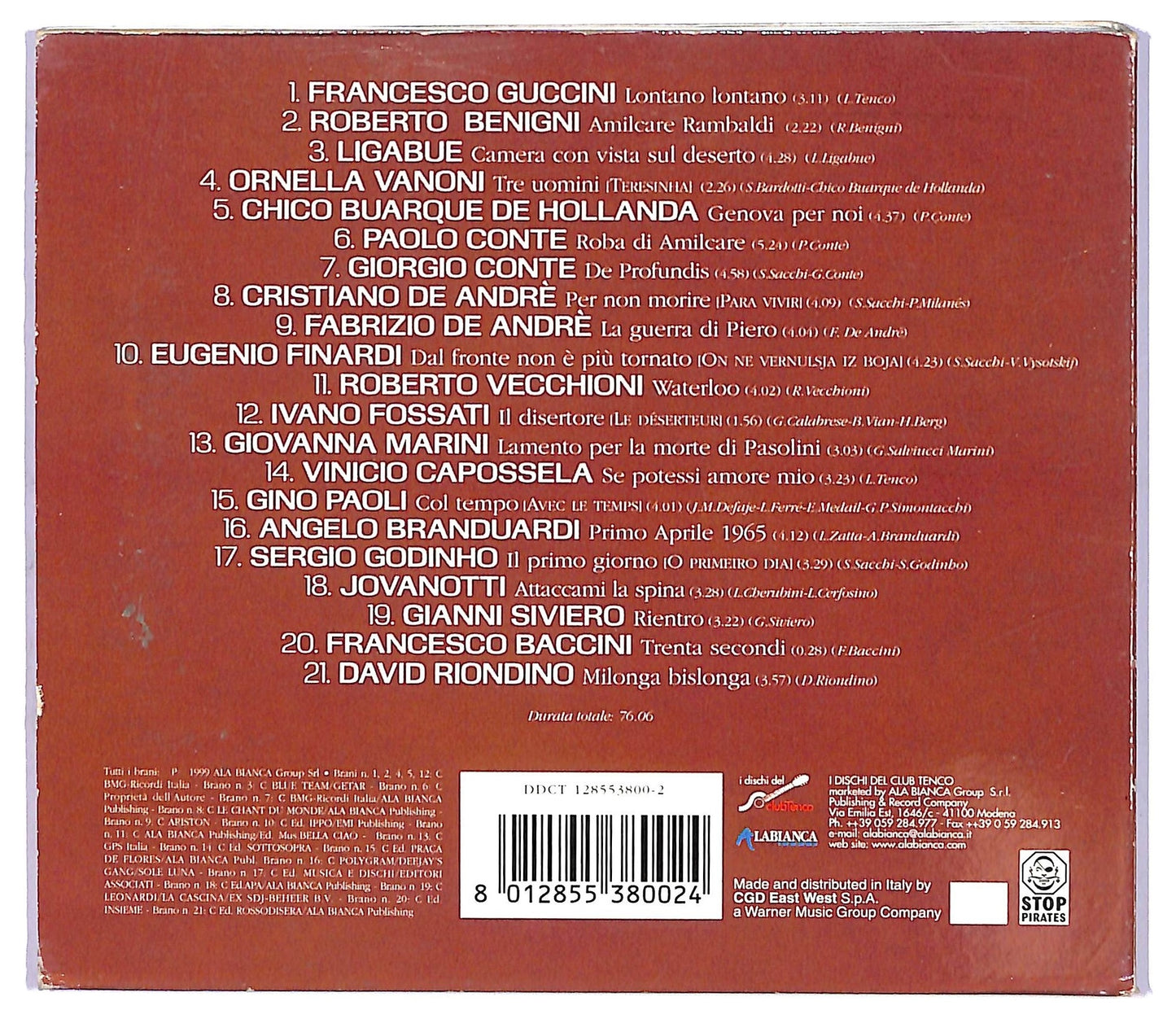 EBOND Various - Roba Di Amilcare COMPILATION DIGIPACK CD CD067526