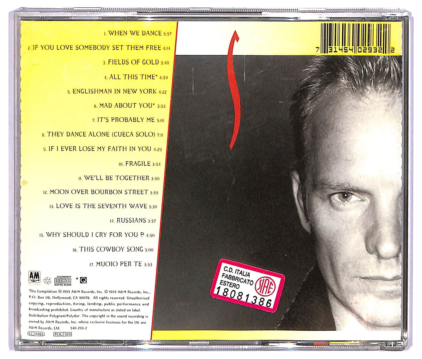 EBOND Sting - The Best Of Sting 1984 - 1994 CD CD067536