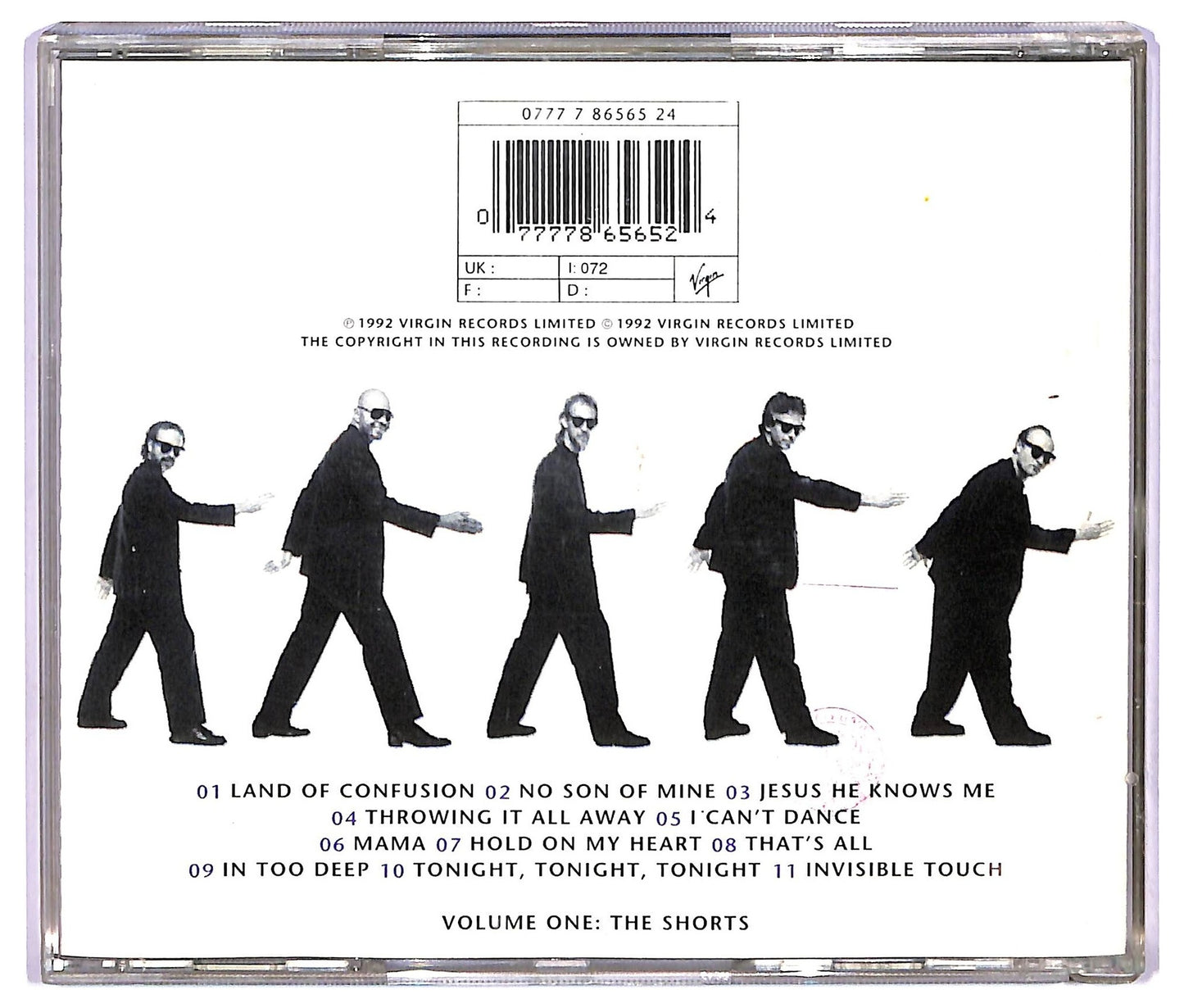 EBOND Genesis - Live - The Way We Walk Volume One: The Shorts ALBUM JEWEL CASE CD CD067540