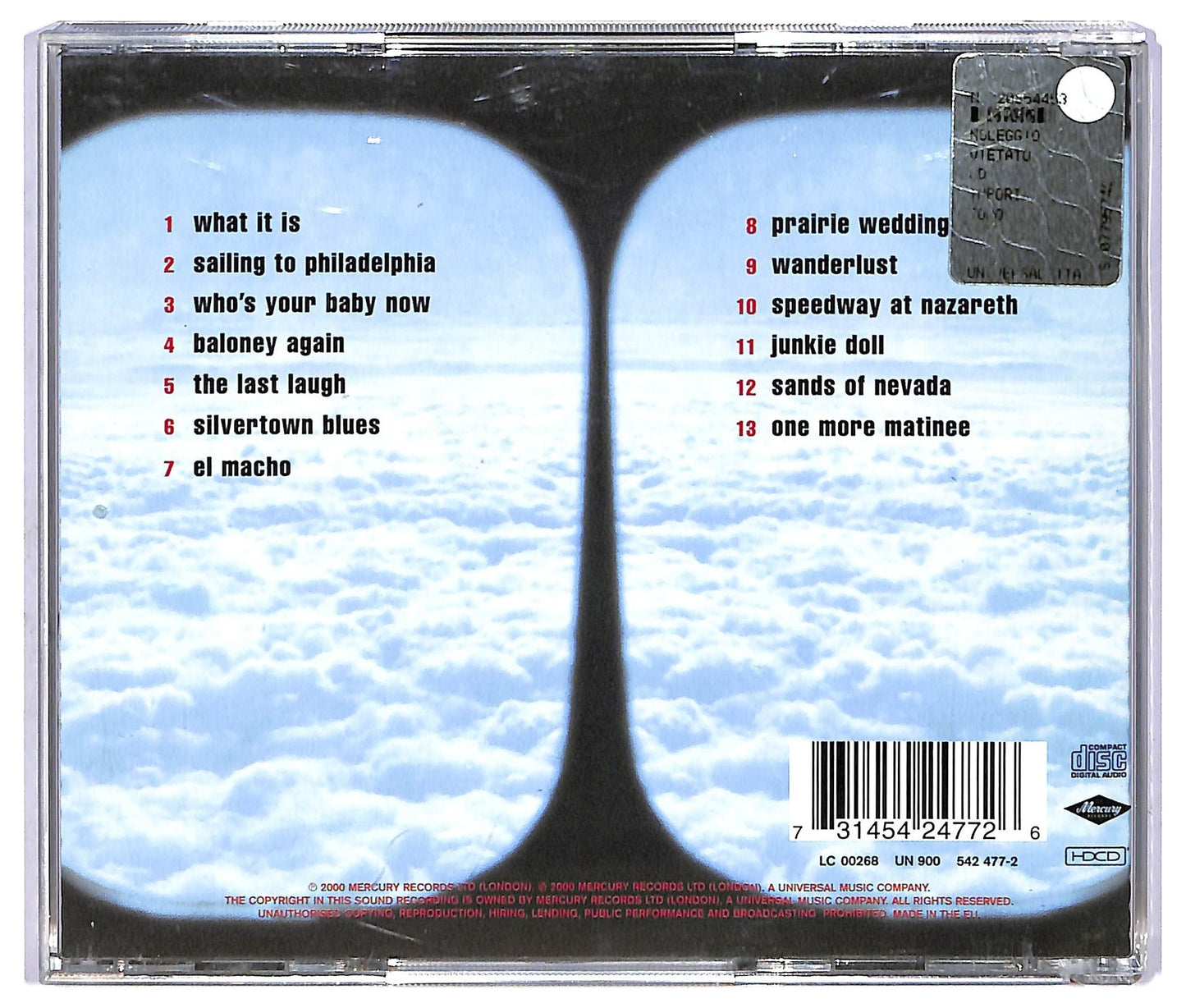 EBOND Mark Knopfler - Sailing To Philadelphia CD CD067603