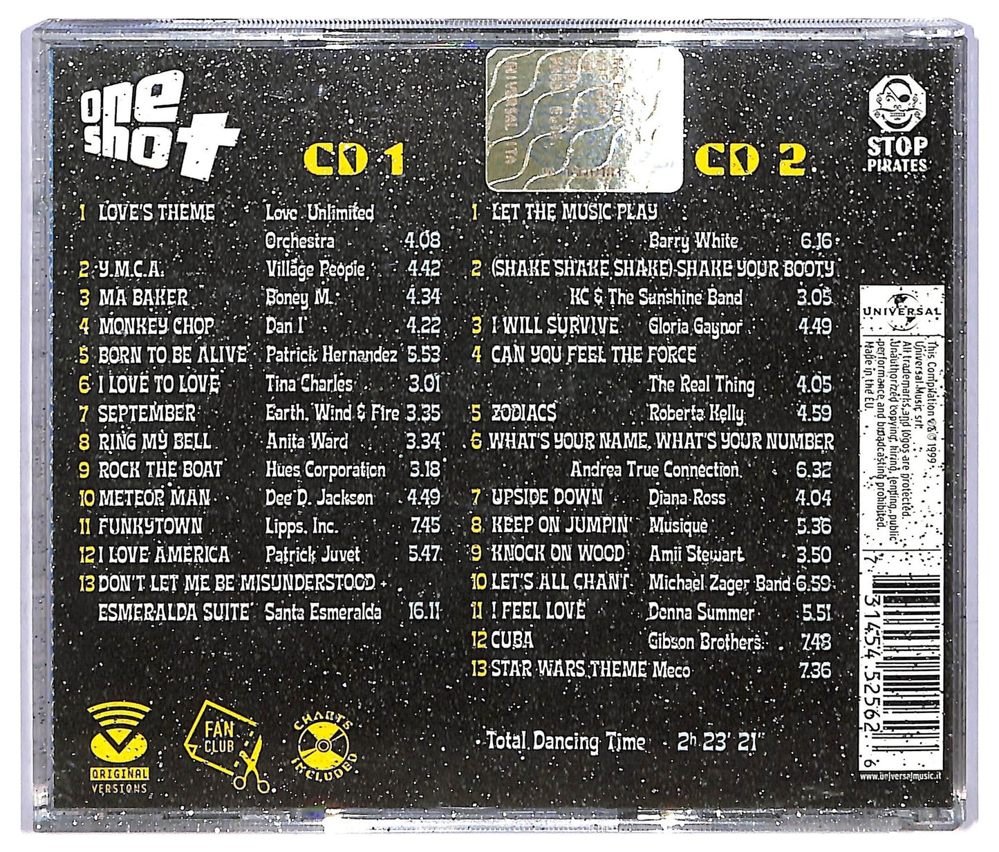 EBOND Various - One Shot Disco The Definitive Discollection ( 2 cd) COMPILATION JEWEL CASE CD067606