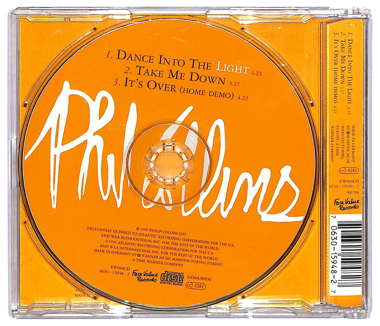 EBOND Phil Collins - Dance Into The Light ALBUM JEWEL CASE SLIM CD CD067624