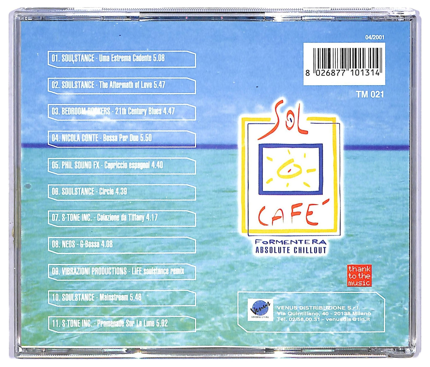 EBOND Various - Sol Cafe - Formentera COMPILATION JEWEL CASE CD CD067636