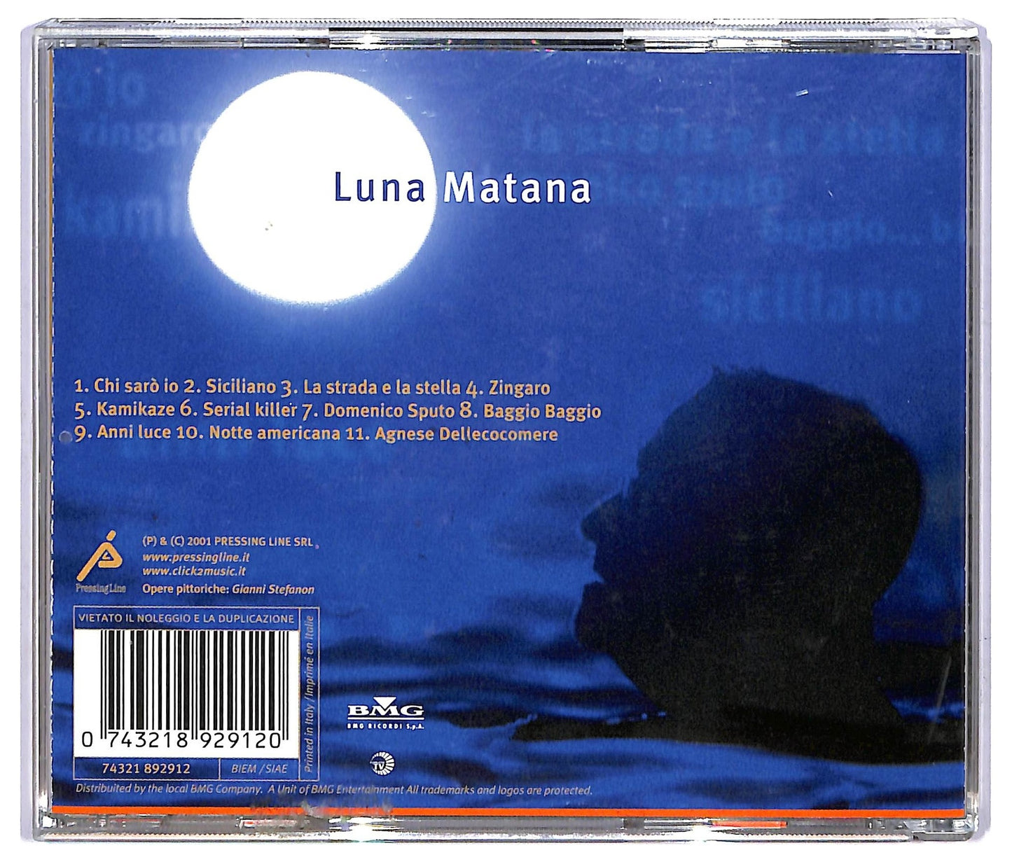 EBOND Lucio Dalla - Luna Matana ALBUM JEWEL CASE CD CD067637