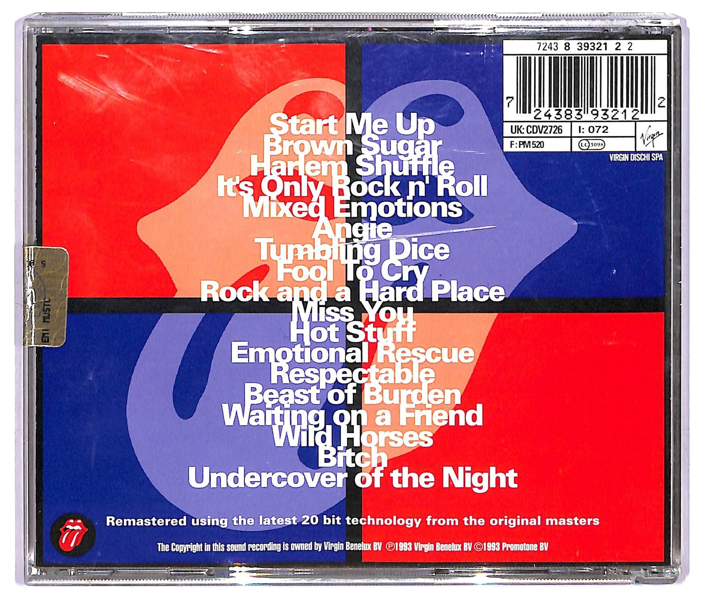 EBOND The Rolling Stones - Jump Back COMPILATION JEWEL CASE CD CD067648