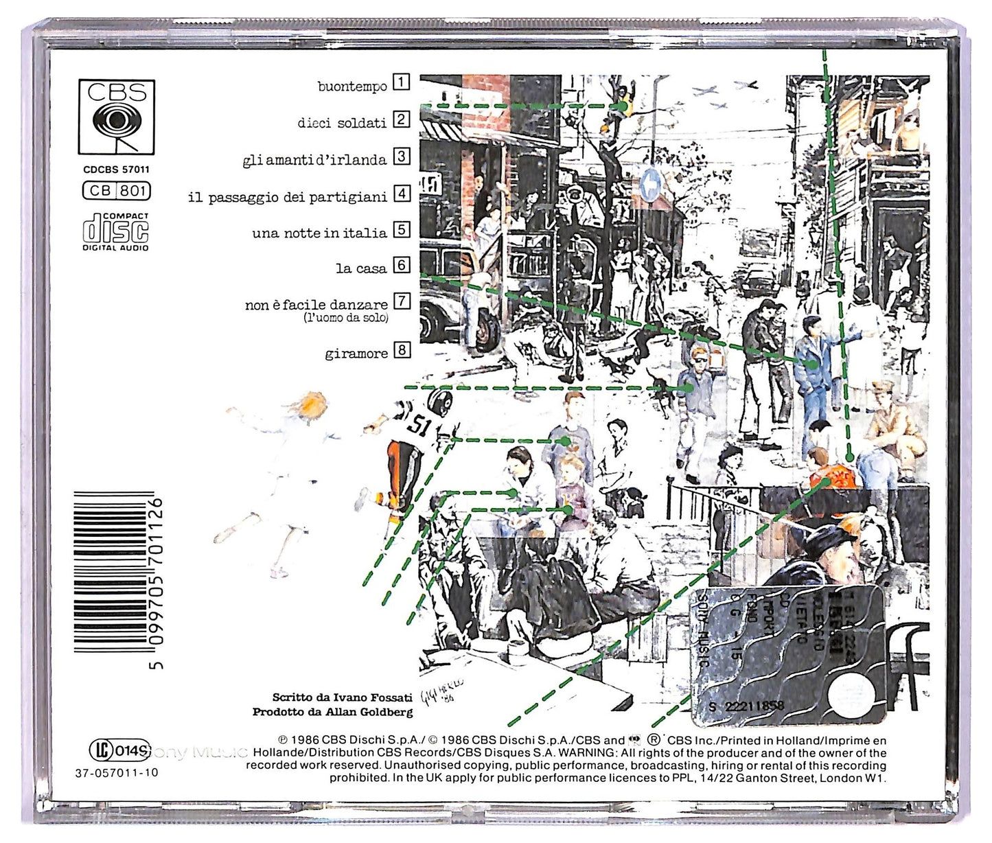 EBOND Ivano Fossati - 700 Giorni ALBUM JEWEL CASE CD CD067651