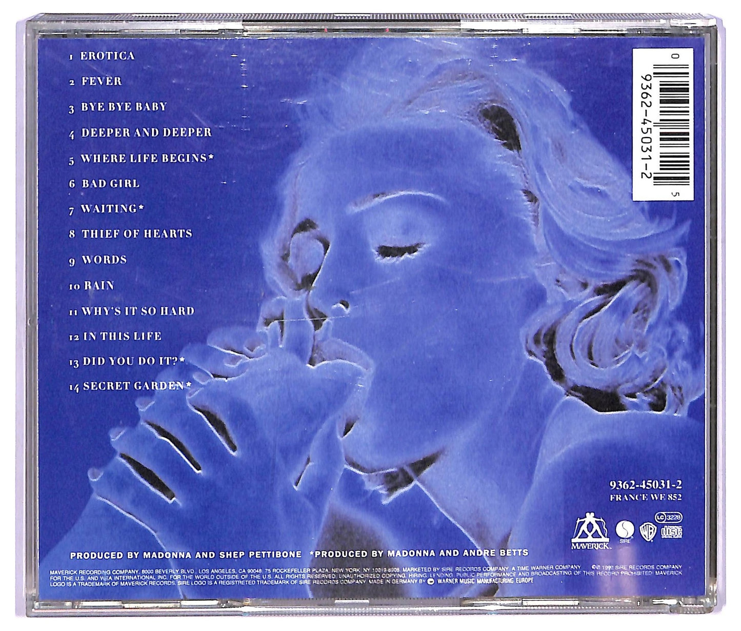 EBOND Madonna - Erotica CD CD067851